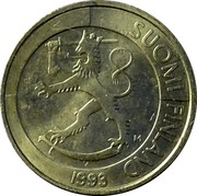 Finland Markka 1993 M Sets only KM# 76a Reform Coinage SUOMI FINLAND M 1993 coin obverse Finland Markka 1993 M Sets only KM# 76a Reform Coinage SUOMI FINLAND M 1993 coin obverse
