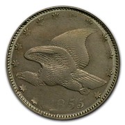 USA One Cent Flying Eagle 1855 1855 coin obverse