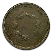 USA One Cent Flying Eagle 1855 UNITED STATES OF AMERICA ONE CENT coin reverse