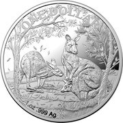 Australia One Dollar (Australian Kangaroo. Seasons Change) ONE DOLLAR 1 OZ .999 AG coin reverse Australia One Dollar (Australian Kangaroo. Seasons Change) ONE DOLLAR 1 OZ .999 AG coin reverse