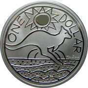 Australia One Dollar Kangaroo 2009 KM# 1082 ONE DOLLAR KEN DONE coin reverse Australia One Dollar Kangaroo 2009 KM# 1082 ONE DOLLAR KEN DONE coin reverse