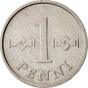 Finland Penni 1976 KM# 44a Reform Coinage 1 PENNI coin reverse Finland Penni 1976 KM# 44a Reform Coinage 1 PENNI coin reverse