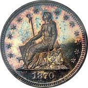 USA Quar.Dol. (Quarter Pattern Dollar) LIBERTY *YEAR* coin obverse USA Quar.Dol. (Quarter Pattern Dollar) LIBERTY *YEAR* coin obverse