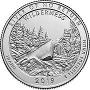 USA Quarter Dollar (Frank Church River of No Return Wilderness - Idaho) RIVER OF NO RETURN WILDERNESS IDAHO 2019 E PLURIBUS UNUM ESD RG coin reverse USA Quarter Dollar (Frank Church River of No Return Wilderness - Idaho) RIVER OF NO RETURN WILDERNESS IDAHO 2019 E PLURIBUS UNUM ESD RG coin reverse