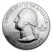 USA Quarter Dollar (Great Smoky Mountains National Park) KM# 580 UNITED STATES OF AMERICA IN GOD WE TRUST LIBERTY QUARTER DOLLAR coin obverse