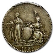 USA Three Cents Feuchtwanger New York Coat of Arms 1837 1837 coin obverse USA Three Cents Feuchtwanger New York Coat of Arms 1837 1837 coin obverse