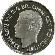 Australia Threepence Pattern 1937 KM# Pn25 EDWARDVS VIII D:G:BR: OMN: REX F:D:IND:IMP. coin obverse Australia Threepence Pattern 1937 KM# Pn25 EDWARDVS VIII D:G:BR: OMN: REX F:D:IND:IMP. coin obverse