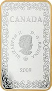 Canada 15 Dollars Queen of Spades 2008 Proof KM# 806 CANADA ELIZABETH II D G REGINA 2008 coin obverse Canada 15 Dollars Queen of Spades 2008 Proof KM# 806 CANADA ELIZABETH II D G REGINA 2008 coin obverse