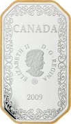 Canada 15 Dollars Ten of Spades 2009 Proof KM# 919 CANADA ELIZABETH II D G REGINA 2009 coin obverse Canada 15 Dollars Ten of Spades 2009 Proof KM# 919 CANADA ELIZABETH II D G REGINA 2009 coin obverse