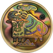 Canada 150 Dollars Year of the Ox 2009 KM# 867 - coin reverse