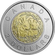 Canada 2 Dollars Baby Rabbits 2014 KM# 1638 CANADA PL 2 DOLLARS coin reverse Canada 2 Dollars Baby Rabbits 2014 KM# 1638 CANADA PL 2 DOLLARS coin reverse