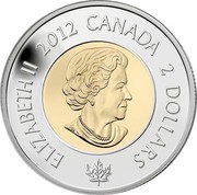Canada 2 Dollars HMS Shannon 2012 KM# 1258 ELIZABETH II 2012 CANADA 2 DOLLARS coin obverse