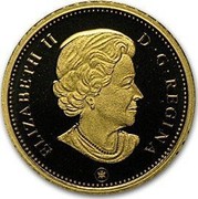 Canada 25 Cents Caribou 2010 Proof KM# 1006 ELIZABETH II D∙G∙REGINA coin obverse Canada 25 Cents Caribou 2010 Proof KM# 1006 ELIZABETH II D∙G∙REGINA coin obverse