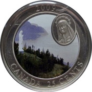 Canada 25 Cents Notre Dame du Saguenay 2009 Specimen KM# 886 CANADA 25 CENTS coin reverse