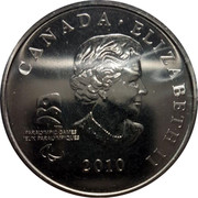 Canada 25 Cents Vancouver 2010 - Sumi Mascot 2010 KM# 882 CANADA ELIZABETH II 2007 coin obverse Canada 25 Cents Vancouver 2010 - Sumi Mascot 2010 KM# 882 CANADA ELIZABETH II 2007 coin obverse