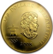 Canada 300 Dollars Competition 2008 Proof KM# 830 300 DOLLARS ∙ ELIZABETH II 2008 coin obverse