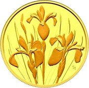 Canada 350 Dollars Iris Versicolor 2006 KM# 626 ST coin reverse Canada 350 Dollars Iris Versicolor 2006 KM# 626 ST coin reverse