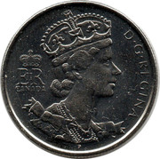 Canada 50 Cents Elizabeth II Golden Jubilee 1952-2002 Proof KM# 444a ELIZABETH II D. G. REGINA 1952 2002 coin obverse Canada 50 Cents Elizabeth II Golden Jubilee 1952-2002 Proof KM# 444a ELIZABETH II D. G. REGINA 1952 2002 coin obverse