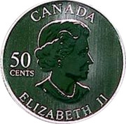 Canada 50 Cents Guy LaFleur 2005 Proof, Specimen KM# 577 CANADA 50 CENTS ELIZABETH II coin obverse