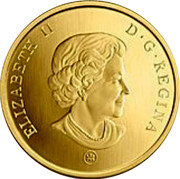 Canada 50 Cents Multicolor holiday ornaments 2006 KM# 716 ELIZABETH II D G REGINA coin obverse