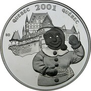Canada 50 Cents Quebec Winter Carnival 2001 Proof KM# 420 QUEBEC 2001 QUÉBEC SD coin reverse Canada 50 Cents Quebec Winter Carnival 2001 Proof KM# 420 QUEBEC 2001 QUÉBEC SD coin reverse