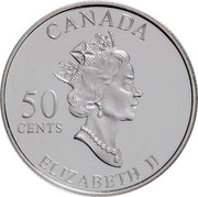 Canada 50 Cents Storytelling Festival 2003 Proof KM# 476 CANADA 50 CENTS ELIZABETH II coin obverse Canada 50 Cents Storytelling Festival 2003 Proof KM# 476 CANADA 50 CENTS ELIZABETH II coin obverse