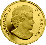 Canada 500 Dollars Calgary Stampede 2012 Proof KM# 1242 ELIZABETH II D • G • REGINA SB coin obverse Canada 500 Dollars Calgary Stampede 2012 Proof KM# 1242 ELIZABETH II D • G • REGINA SB coin obverse