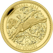 Canada 500 Dollars Calgary Stampede 2012 Proof KM# 1242 CANADA 2012 100 YEARS/ANS 500 DOLLARS MG coin reverse Canada 500 Dollars Calgary Stampede 2012 Proof KM# 1242 CANADA 2012 100 YEARS/ANS 500 DOLLARS MG coin reverse