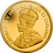 Canada 500 Dollars Canada's First Gold Coins 1912-2012 Proof KM# 1179 GEORGIVS V DEI GRA: REX ET IND:IMP: coin obverse Canada 500 Dollars Canada's First Gold Coins 1912-2012 Proof KM# 1179 GEORGIVS V DEI GRA: REX ET IND:IMP: coin obverse
