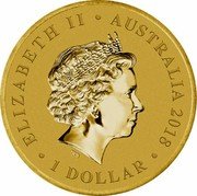 Australia 1 Dollar 100th Ann. of the End of the First World War 2018 P ELIZABETH II • AUSTRALIA 2018 • 1 DOLLAR • IRB coin obverse Australia 1 Dollar 100th Ann. of the End of the First World War 2018 P ELIZABETH II • AUSTRALIA 2018 • 1 DOLLAR • IRB coin obverse