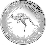 Australia 1 Dollar (Australian Kangaroo) AUSTRALIAN KANGAROO 2017 1OZ 9999 SILVER coin reverse Australia 1 Dollar (Australian Kangaroo) AUSTRALIAN KANGAROO 2017 1OZ 9999 SILVER coin reverse