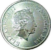 Australia $1 Great Barrier Reef 2010 KM# 1384a ELIZABETH II AUSTRALIA 2010 coin obverse Australia $1 Great Barrier Reef 2010 KM# 1384a ELIZABETH II AUSTRALIA 2010 coin obverse