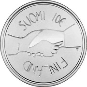 Finland 10€ Centenary of the country's independence 2017 SUOMI 10€ FINLAND T coin reverse Finland 10€ Centenary of the country's independence 2017 SUOMI 10€ FINLAND T coin reverse