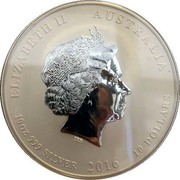 Australia 10 Dollars Year of the Monkey Coloured 2016 ELIZABETH II AUSTRALIA 10 OZ 999 SILVER 2016 10 DOLLARS IRB coin obverse Australia 10 Dollars Year of the Monkey Coloured 2016 ELIZABETH II AUSTRALIA 10 OZ 999 SILVER 2016 10 DOLLARS IRB coin obverse