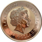 Australia 10 Dollars Year of the Rooster - Colorized 2005 ELIZABETH II AUSTRALIA 10 DOLLARS IRB coin obverse