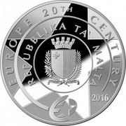 Malta 10 Euro 450 Year of the Foundation of Valletta 2016 EUROPE 20ᵀᴴ CENTURY REPUBBLIKA TA' MALTA 2016 coin obverse