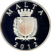 Malta 10 Euro Antonio Sciortino 2012 Proof KM# 152 MALTA REPUBBLIKA TA' MALTA 2012 coin obverse Malta 10 Euro Antonio Sciortino 2012 Proof KM# 152 MALTA REPUBBLIKA TA' MALTA 2012 coin obverse