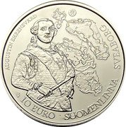 Finland 10 Euro Baroque and Rococo - Augustin Ehrensvard 2018 AUGUSTIN EHRENSVÄRD 10 EURO SUOMENLINNA SVEABORG coin reverse