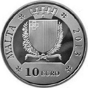 Malta 10 Euro F. Emmanuel Pinto 2013 MALTA 2013 REPUBBLIKA TA' MALTA 10 EURO coin obverse Malta 10 Euro F. Emmanuel Pinto 2013 MALTA 2013 REPUBBLIKA TA' MALTA 10 EURO coin obverse