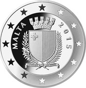 Malta 10 Euro The Bush-Gorbachev Malta Summit 2015 MALTA 2015 REPUBBLIKA TA' MALTA coin obverse Malta 10 Euro The Bush-Gorbachev Malta Summit 2015 MALTA 2015 REPUBBLIKA TA' MALTA coin obverse