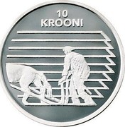 Estonia 10 Krooni Independence (1998) Proof KM# 32 10 KROONI coin reverse Estonia 10 Krooni Independence (1998) Proof KM# 32 10 KROONI coin reverse