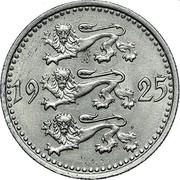 Estonia 10 Marka 1925 KM# 4 Republic Coinage 1925 coin obverse