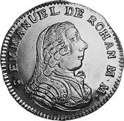 Malta 10 Scudi Emmanuel de Rohan 1782 KM# 329 F EMMANUEL DE ROHAN M M coin obverse
