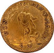 Malta 10 Scudi Emmanuel de Rohan 1762 KM# 271 NON SVR REXIT MAIOR S X coin reverse Malta 10 Scudi Emmanuel de Rohan 1762 KM# 271 NON SVR REXIT MAIOR S X coin reverse