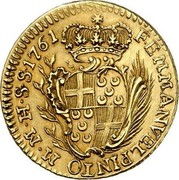 Malta 10 Scudi Emmanuel Pinto 1761 KM# 268 F∙EMMANVEL PINTO M∙M∙H∙S∙S∙1761 coin obverse