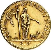 Malta 10 Scudi Emmanuel Pinto 1761 KM# 268 NON SVRREXIT MAIOR S∙X coin reverse