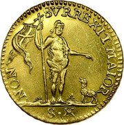 Malta 10 Scudi Emmanuil 1761 KM# A270 NON SVRREXIT MAIOR S X coin reverse Malta 10 Scudi Emmanuil 1761 KM# A270 NON SVRREXIT MAIOR S X coin reverse