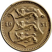 Estonia 10 Senti 1931 KM# 12 Reform Coinage coin obverse