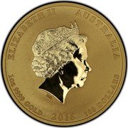 Australia 100 Dollars Monkey King 2016 P ELIZABETH II AUSTRALIA 100 DOLLARS IRB 1OZ 9999 GOLD coin obverse Australia 100 Dollars Monkey King 2016 P ELIZABETH II AUSTRALIA 100 DOLLARS IRB 1OZ 9999 GOLD coin obverse