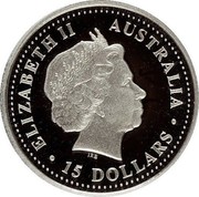 Australia 15 Dollars The Australian Koala 2000 P Proof ELIZABETH II AUSTRALIA • 15 DOLLARS • IRB coin obverse Australia 15 Dollars The Australian Koala 2000 P Proof ELIZABETH II AUSTRALIA • 15 DOLLARS • IRB coin obverse